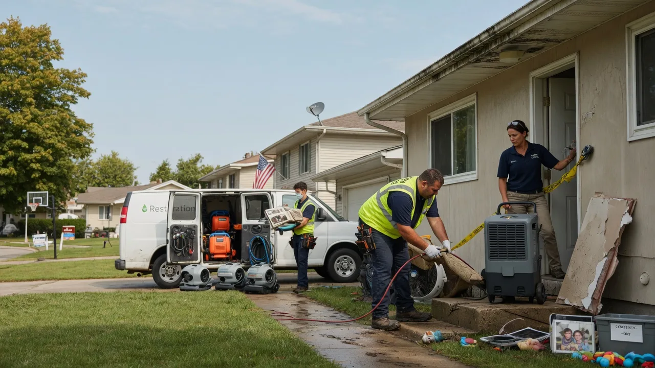 Water Damage Restoration in White Heath, IL near me